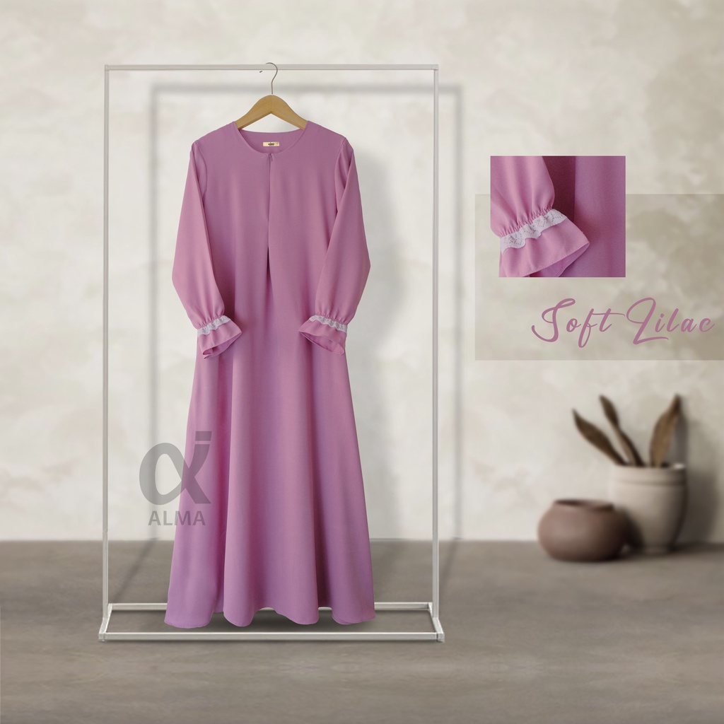 Amira Dress SIZE S M L XL XXL Dress Muslimah Casual, Gamis Renda NEW ARRIVAL GAMIS JUMBO