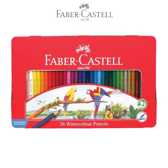 

Faber-Castell Watercolor Pencils 36L Tin Case