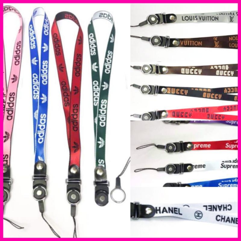 TALI GANTUNGAN HP PREMIUM MOTIF WARNA WARNI / LANYARD ID CARD / TALI HP