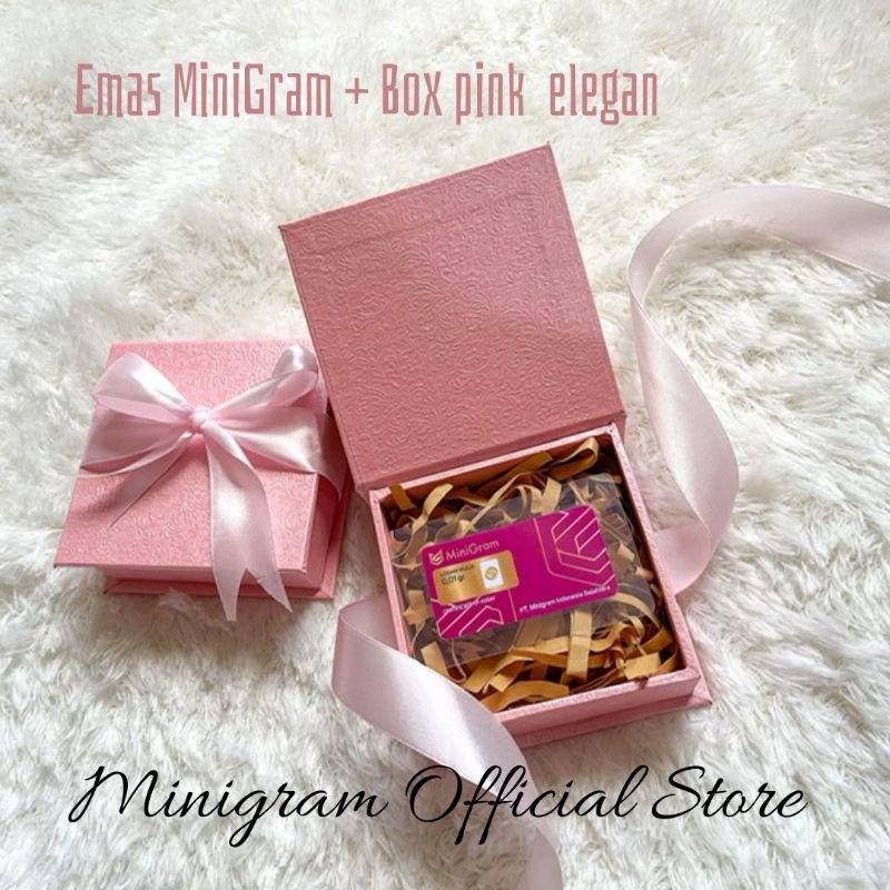 Gift Series Minigram + Kotak Elegan/Kado Emas/Merchandise Emas/ Box Logam Mulia/Souvernir-3