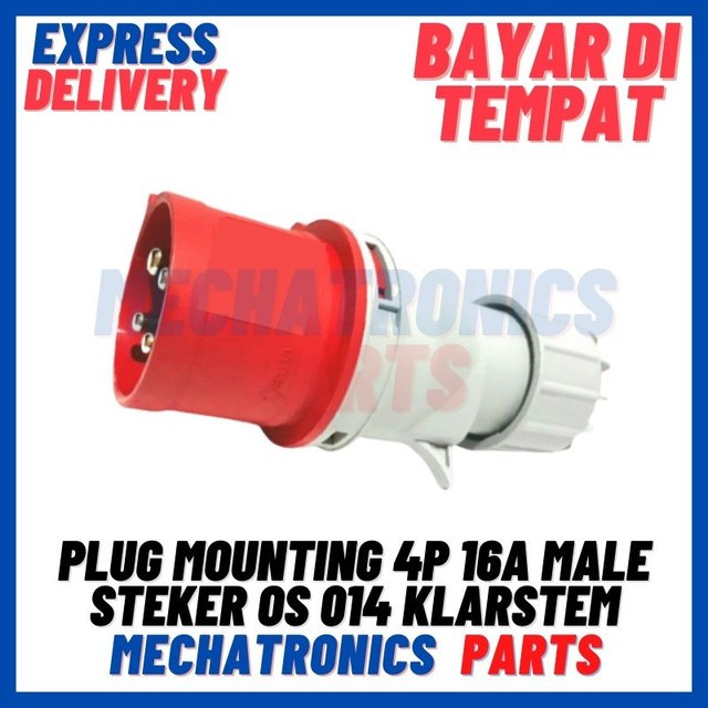 [CON-9023] PLUG MOUNTING 4P 16A MALE STEKER OS 014 KLARSTEM HIGH QUALITY
