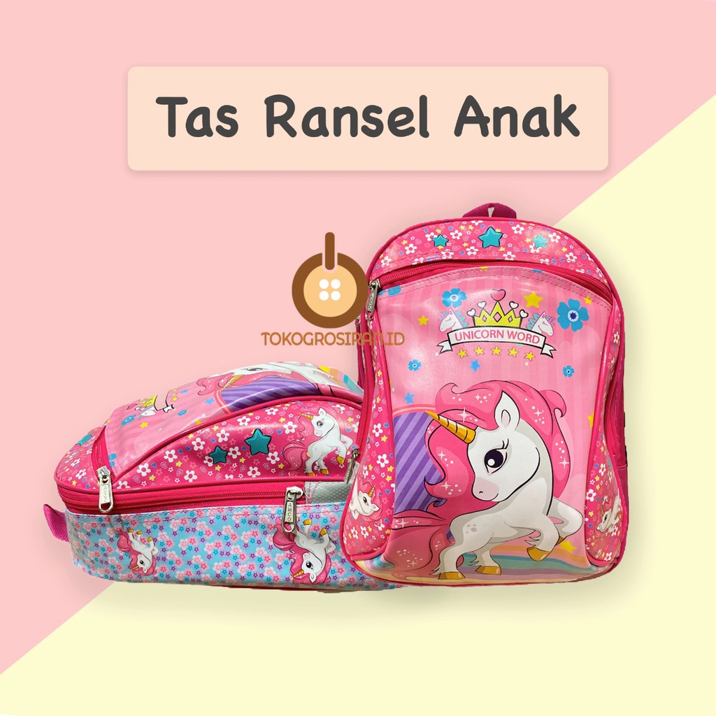 TOKOGROSIRAN.ID - TAS RANSEL ANAK PAUD TAS RANSEL ANAK SEKOLAH KARAKTER PEREMPUAN DAN LAKI-LAKI