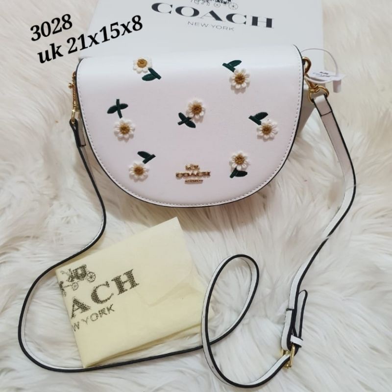 Tas coch import / tas coa wanita import uk 21x15x9 / tas coch daisy / coa klare crossbody import / taa Coac fedora sunflower