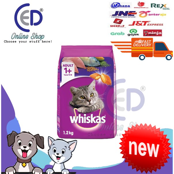 MAKANAN KUCING WHISKAS MACKEREL 1.2KG