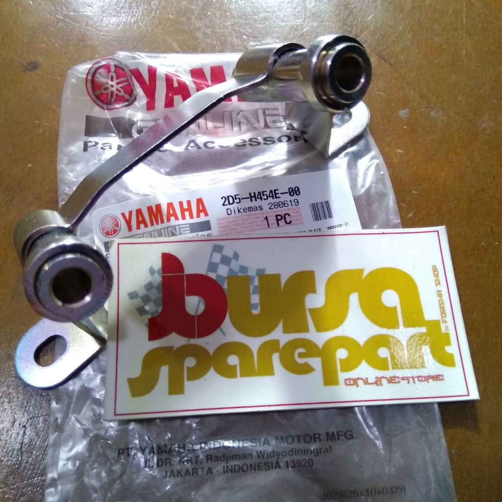 Bracket Number Plate Plat Nomor Polisi Braket Tameng Lampu Ori Yamaha Nouvo Z Mio Soul MX Mata Dua