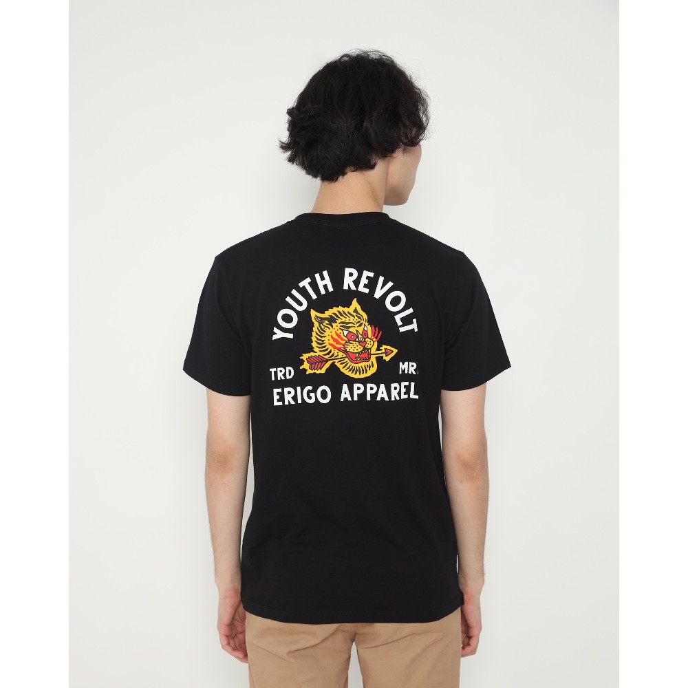 Baju Kaos Jacket Hoodie Flanel Erigo T-Shirt Ryo Black Original Keren