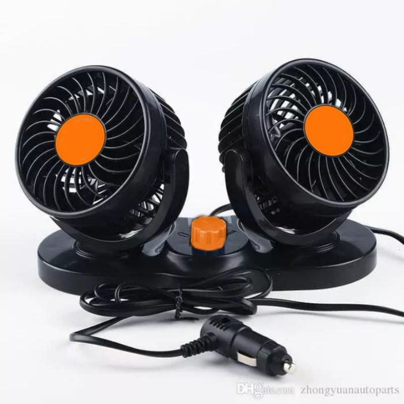 Kipas Angin Mobil 360 Degress Double Headed Fan 24VOLT⭐ IndoStar ⭐