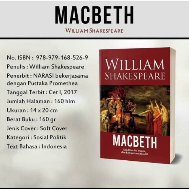 Original Macbeth William Shakespeare Shopee Indonesia