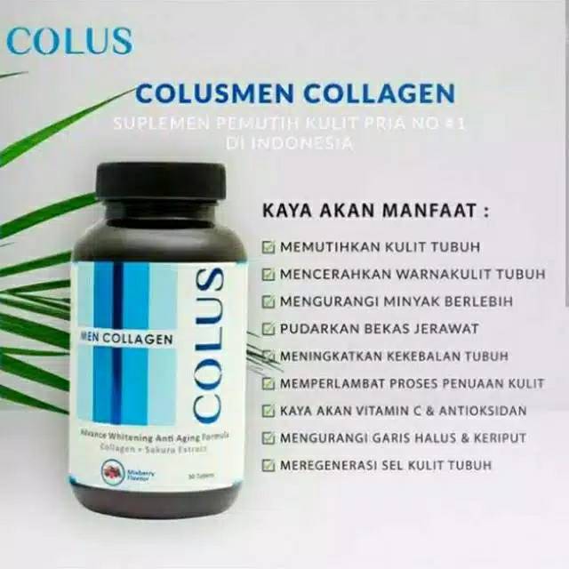 Colusmen collagen pemutih kulit pria ~original