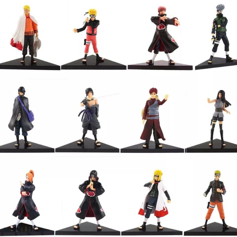 MAINAN ACTION FIGURE NARUTO HOKAGE SASUKE SET ISI 2 PCS