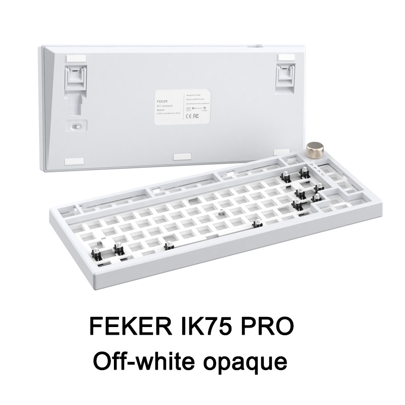 Feker ik75 pro Kit Keyboard Mekanik  3 Mode Dengan Lampu RGB Untuk Cherry Gateron Kailh