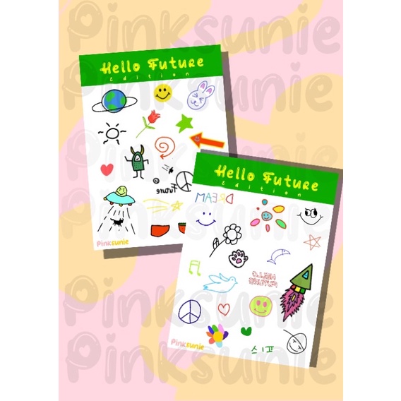 

NCT DREAM STICKER HELLO FUTURE EDITION BY PINKSUNIE / NCT STICKER / NCT DREAM TATTO STICKER