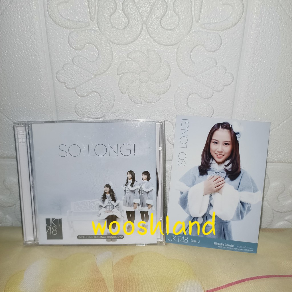 JKT48 16th Single : So Long (CD + DVD) + PP Michelle