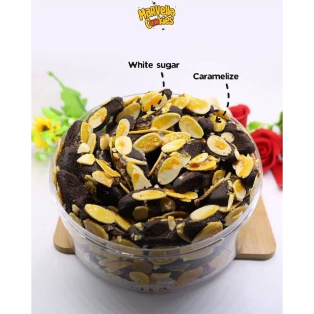 Marvella Cookies Cokelat Almond Kue Kering