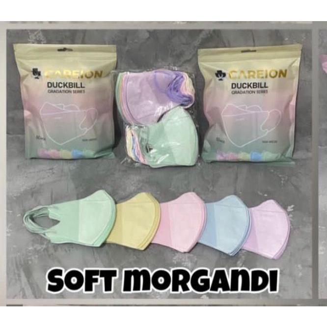 MASKER DUCKBILL CAREION FACEMASK WARNA ISI 50PC-SOFT MORGANDI CAREIO