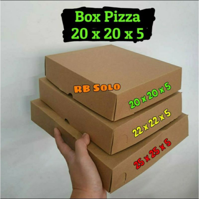 

Box pizza Dos Pizza Kraft 20x20x5 cm