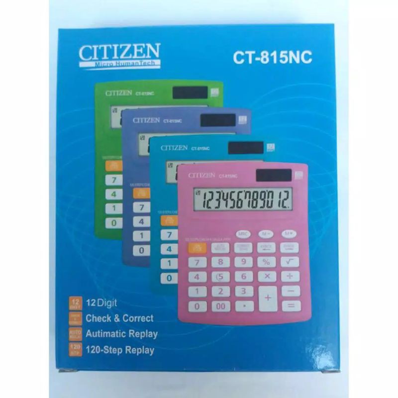 

KALKULATOR ORIGINAL CT 815 NC, 12 DIGIT ,CHECK & CORRECT