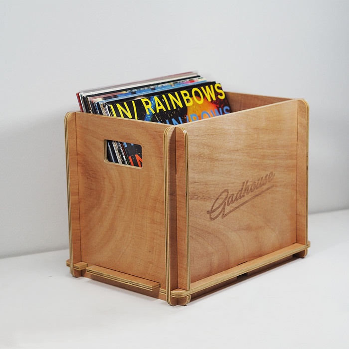 {ElekStore} GADHOUSE STORAGE CRATE - Rak/Crate Penyimpanan PIRINGAN HITAM - Wood Limited