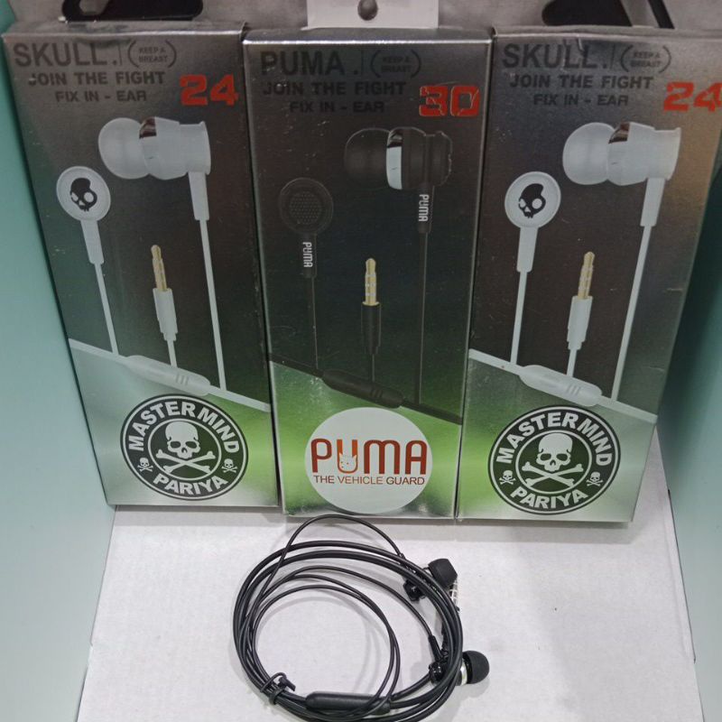 Headset Handsfree Puma/Skull music