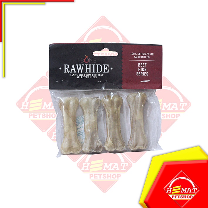 Bone Rawhide knotted bones snack treat Gigitan anjing Knotted bones