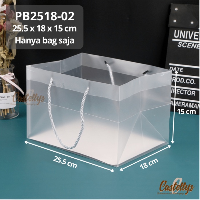 

PB2518-02 Paper Goodie Bag Plastik Doff Packaging Hampers Hadiah