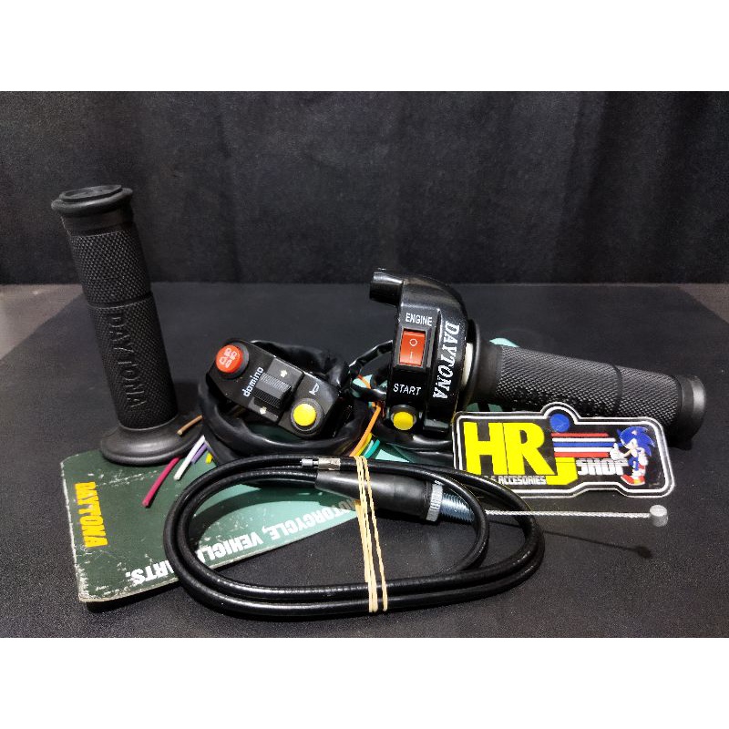Gas spontan Daytona 2Tombol + Saklar Kiri 4 Tombol Gas Kontan 1 kabel All Motor