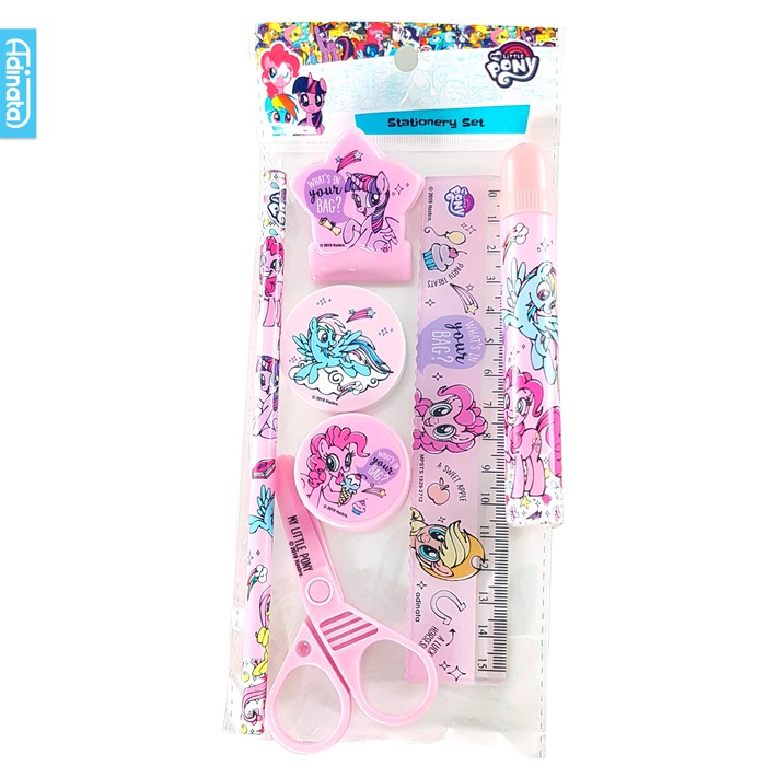 

My Little Pony Stationery Set 7pcs / Paket Alat Tulis - Adinata 2712