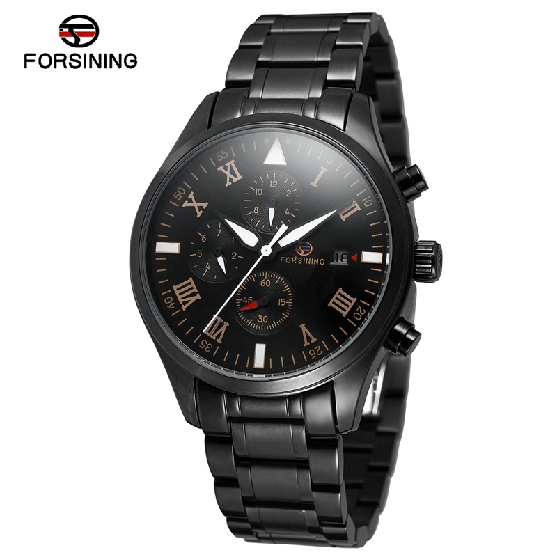 

Forsining Men'S Watch Multi-Dial Sports Mechanical Watch Stainless Steel Waterproof Casual Watch