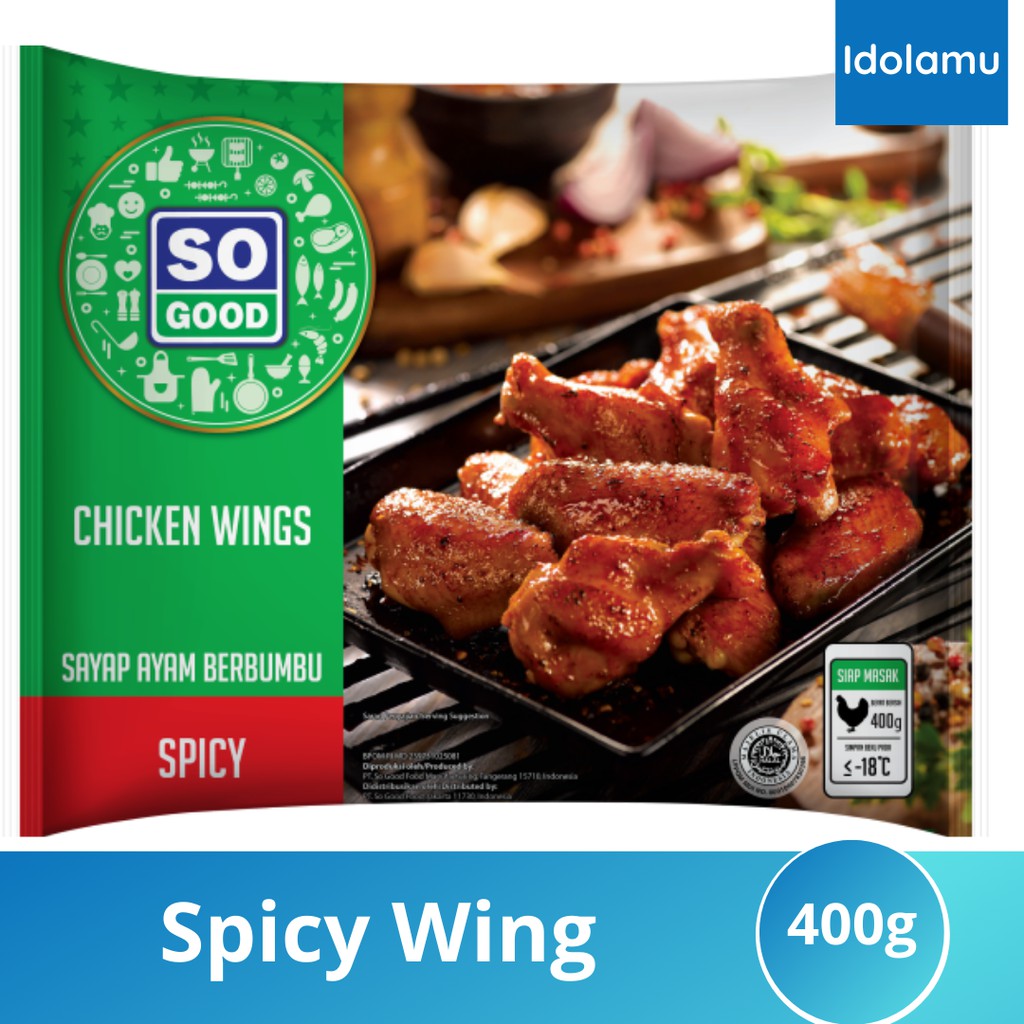 

So good spicy chicken wing 400 gr / Sayap Ayam Berbumbu