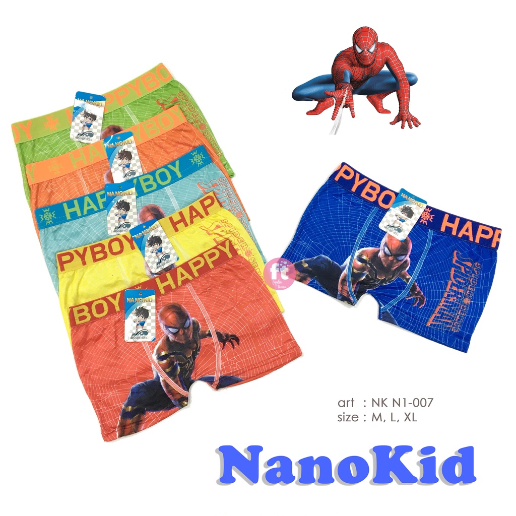 NANOKID | Celana Dalam Anak Segiempat / Boxer Anak Cowok / art NK N1