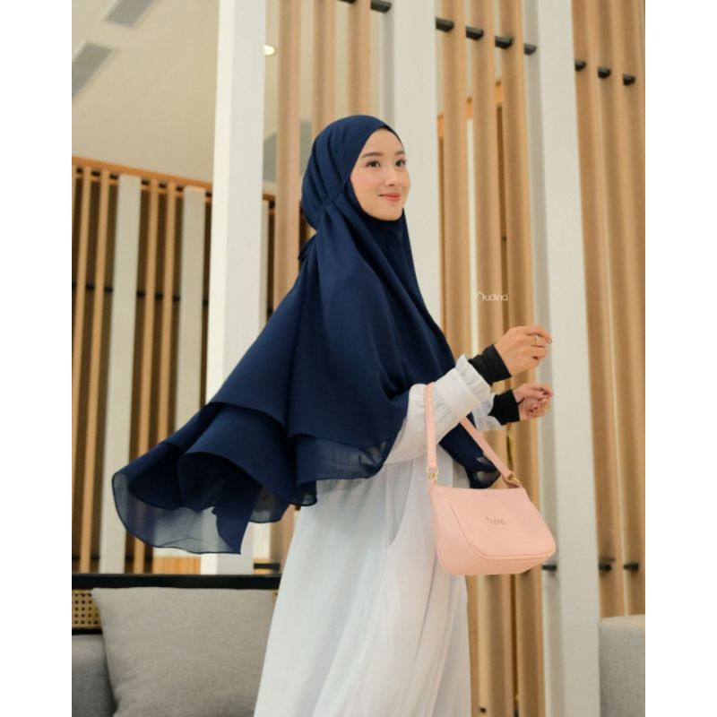 lavina Khimar/Audina Original/khimar 2layer/khimar Ceruty/khimar non pet/bergo tali