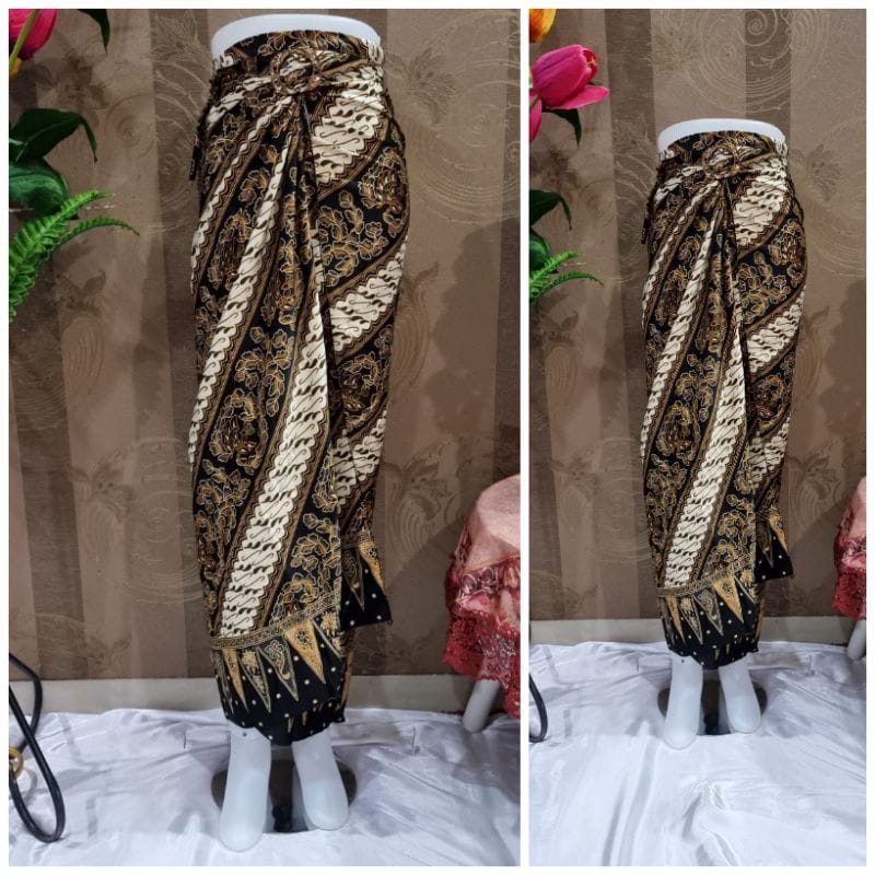 Rok Lilit Floral Original / Rok Kebaya / Bawahan Kebaya / Rok Batik / Bawahan Batik / Rok Wisuda / Rok Kondangan / Kain Lilit Batik / Batik
