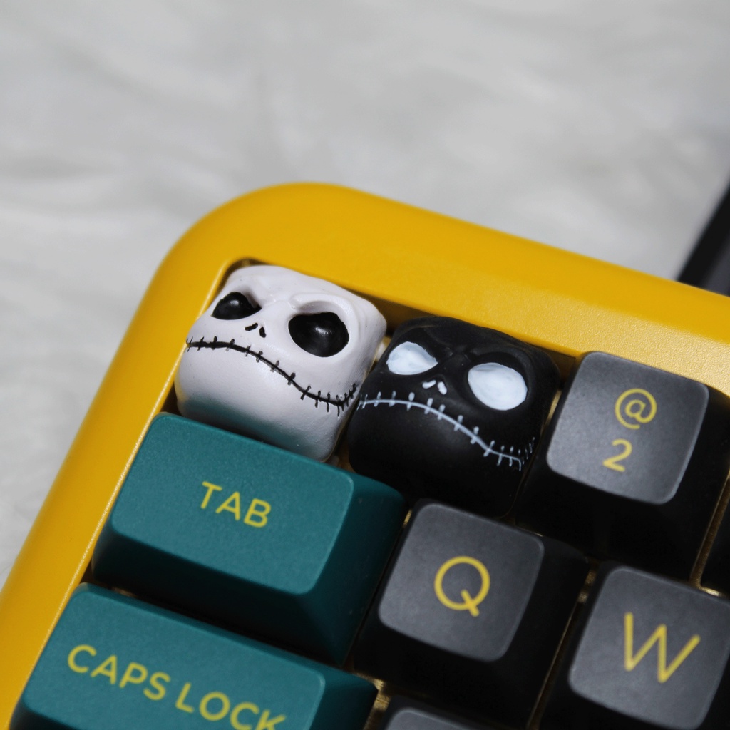 Halloween Black White Simplicity Keycap The Nightmare Before Christmas