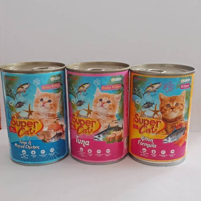 SuperCat baby kiten/ kitten 400gr | super cat kaleng