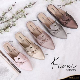 [DF] KIREI Sepatu Sandal by Mouza / Slippers/ Sepatu Slop/ Sandal wanita / Sepatu Wanita