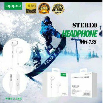 Handsfree Headset Earphone Oppo MH-135 STEREO With Mic