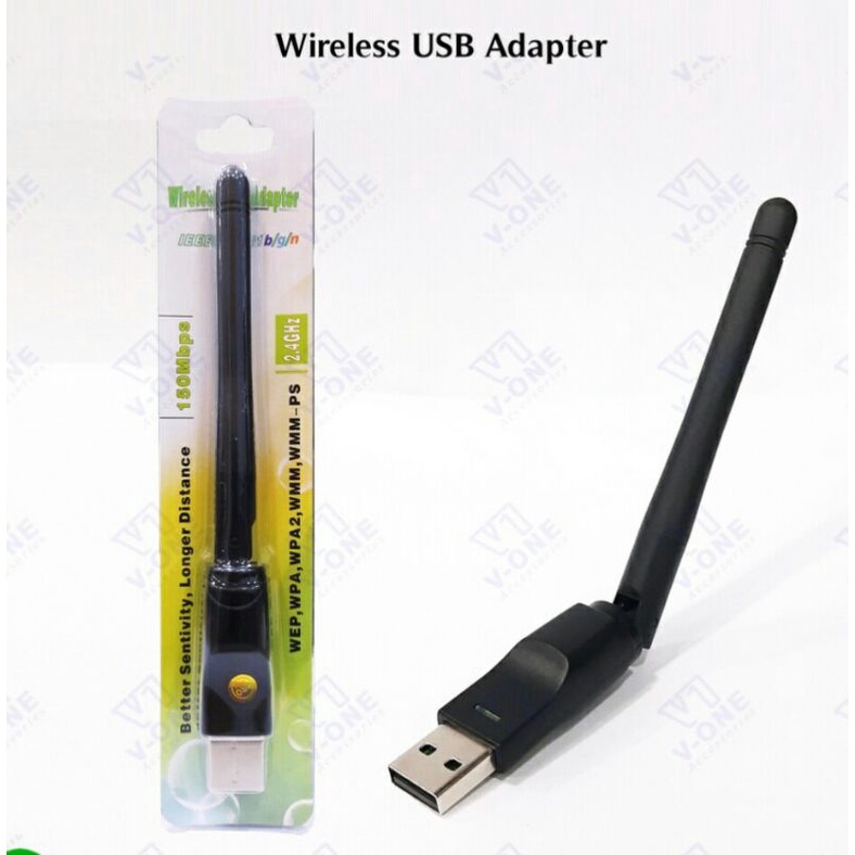 USB WIFI ADAPTER 150Mbps USB DONGGLE WIFI WITH ANTENA BISA utk STB TV Digital