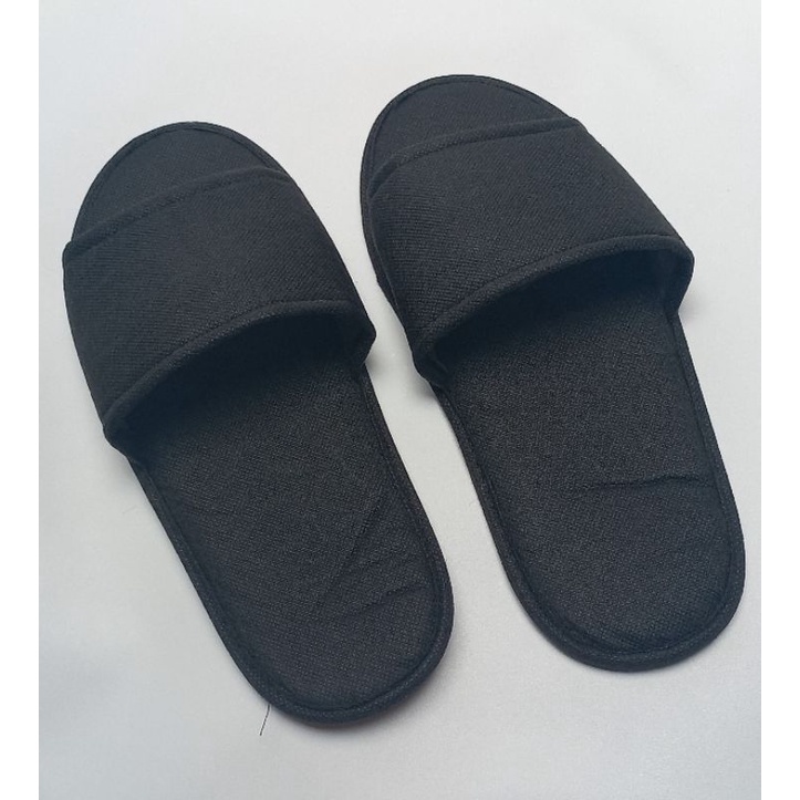 sandal hotel /lantai busa spunbond 8mm hitam terbuka