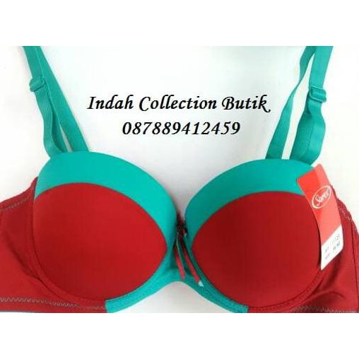 Dijual bra sorex bh sorex setengah cup rainbow murah - ABU TUA ORANGE, 34 Murah