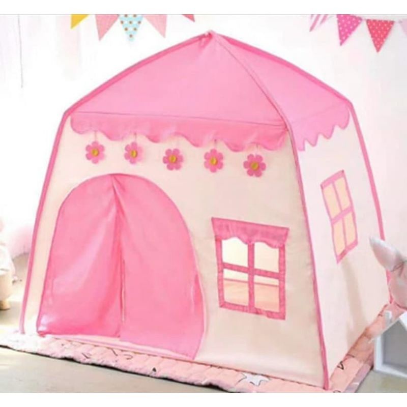 Tenda Anak Model House Rumah Jendela AN8112 Tenda Bermain Princess Castle Outdoor Biru dan Pink Tenda Anak Model Rumah AN8112 Tenda Bermain Princess Castle Outdoor Te Tenda Anak Matougui AN8112