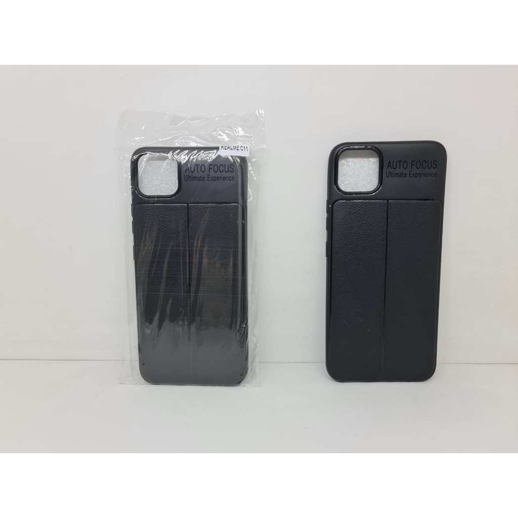 Auto Fokus Realme C11 6.5 inchi Leather Soft Case REALME C11 AUTOFOCUS Motif Kulit Jeruk