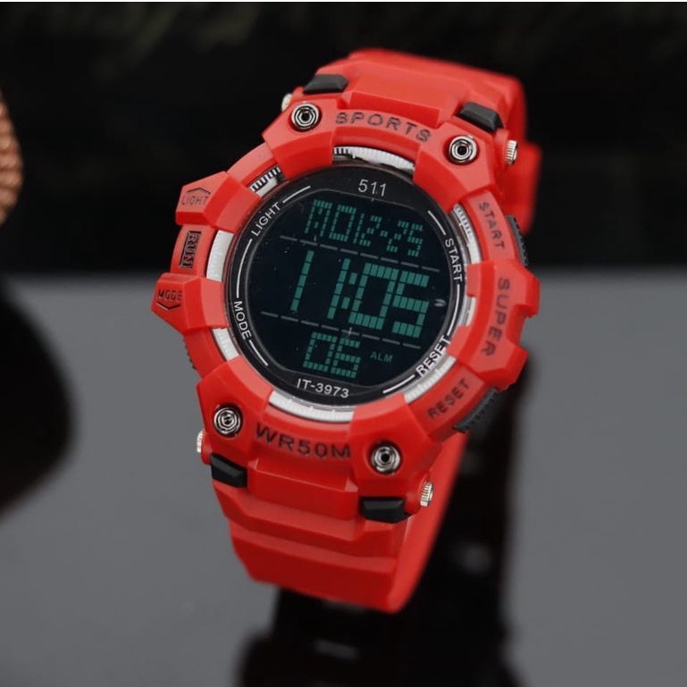 BISA COD✅Jam tangan Pria - Jam tangan sport Digital anti air Free batrai