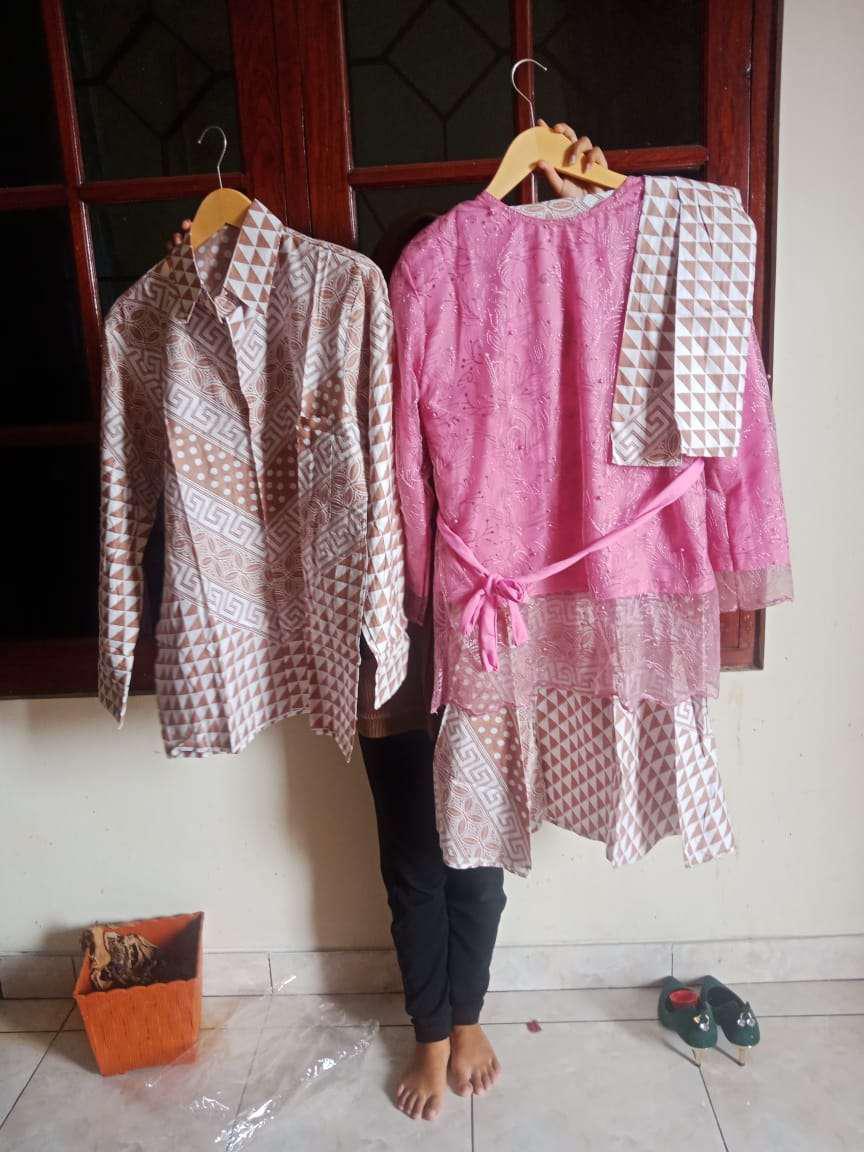 Zola_batik Batik Couple Selendang Brokat Tile Selendang Amora Anandia - Mika Silver Hq//ljf