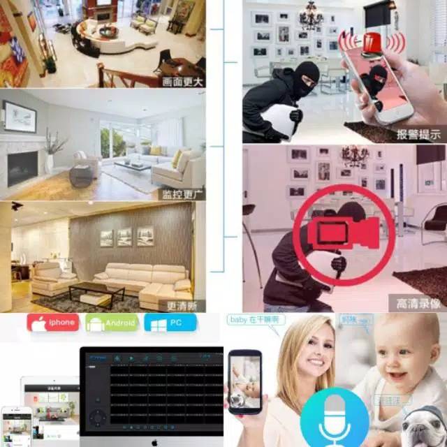 YOOSEE IP CAMERA WIRELESS 2MP FULL HD 1080P CCTV ONVIF WIFI