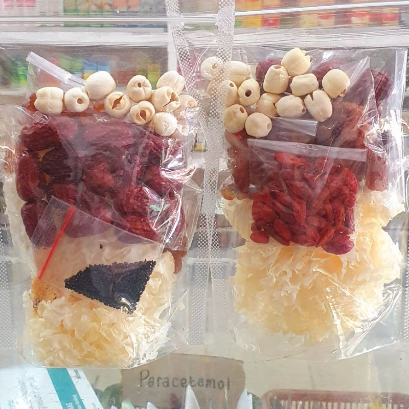 

Paket Peach Gum komplit KUALITAS SUPER GRADE A+ / tao jiao / FULL SIMPLE PACK /Dessert Sehat