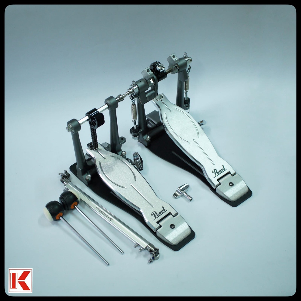 Pedal Kick Drum Pearl P-1032 Double Pedal Dobel Pedal P1032 P 1032