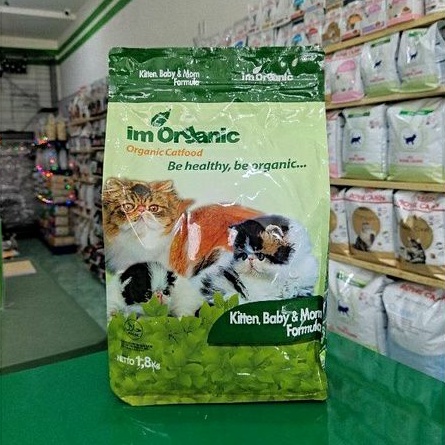 IM ORGANIC KITTEN BABY AND MOM FRESHPACK 1,8kg - makanan kucing kitten baby mom freshpack 1,8kg