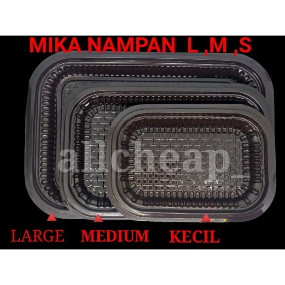 isi 10PCS PLASTIK MIKA NAMPAN BESAR MIKA TAMPAH TRAY UK L SUSUN ROTI KUE