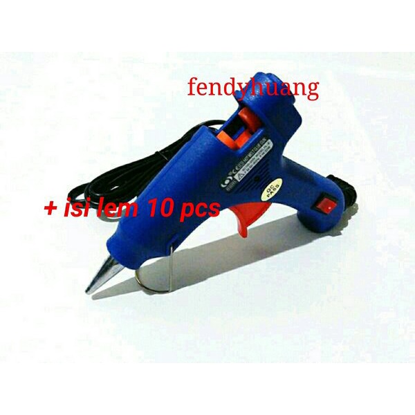 

Diskon Glue Gun Tombol Saklar On Off INCLUDE Termasuk Lem Tembak Lilin Bakar Murah