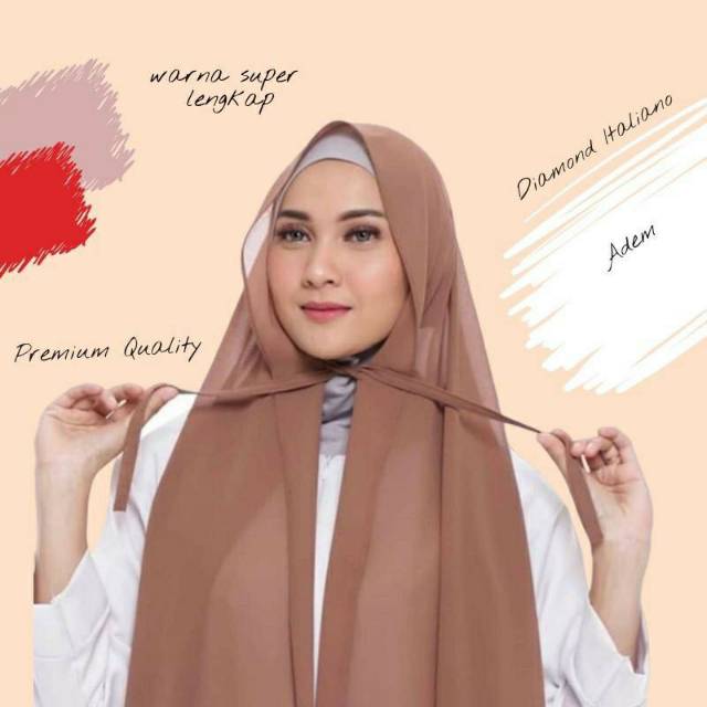 Pasmina Tali Diamond 175x75 real pict